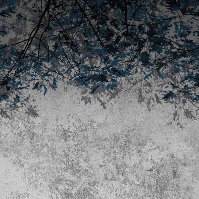 Blätterdach Dunkel Blau - AM 110 006