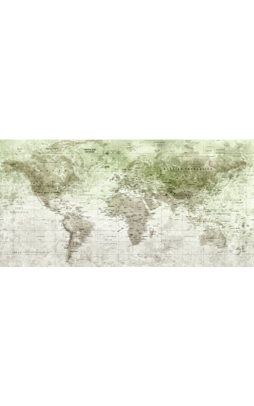 Weltkarte Grün
