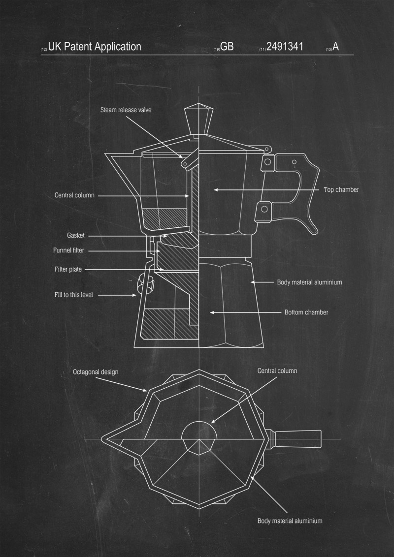 W 110024 Coffee Moka Pot Patent