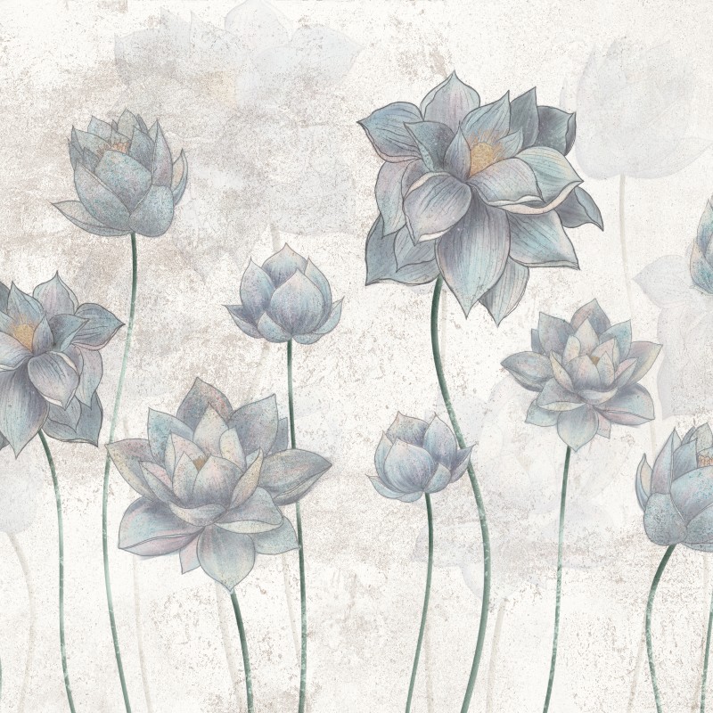 Blaue Art Blumen